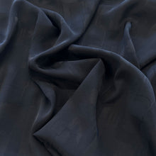 Load image into Gallery viewer, Abstract Jacquard Satin - Black
