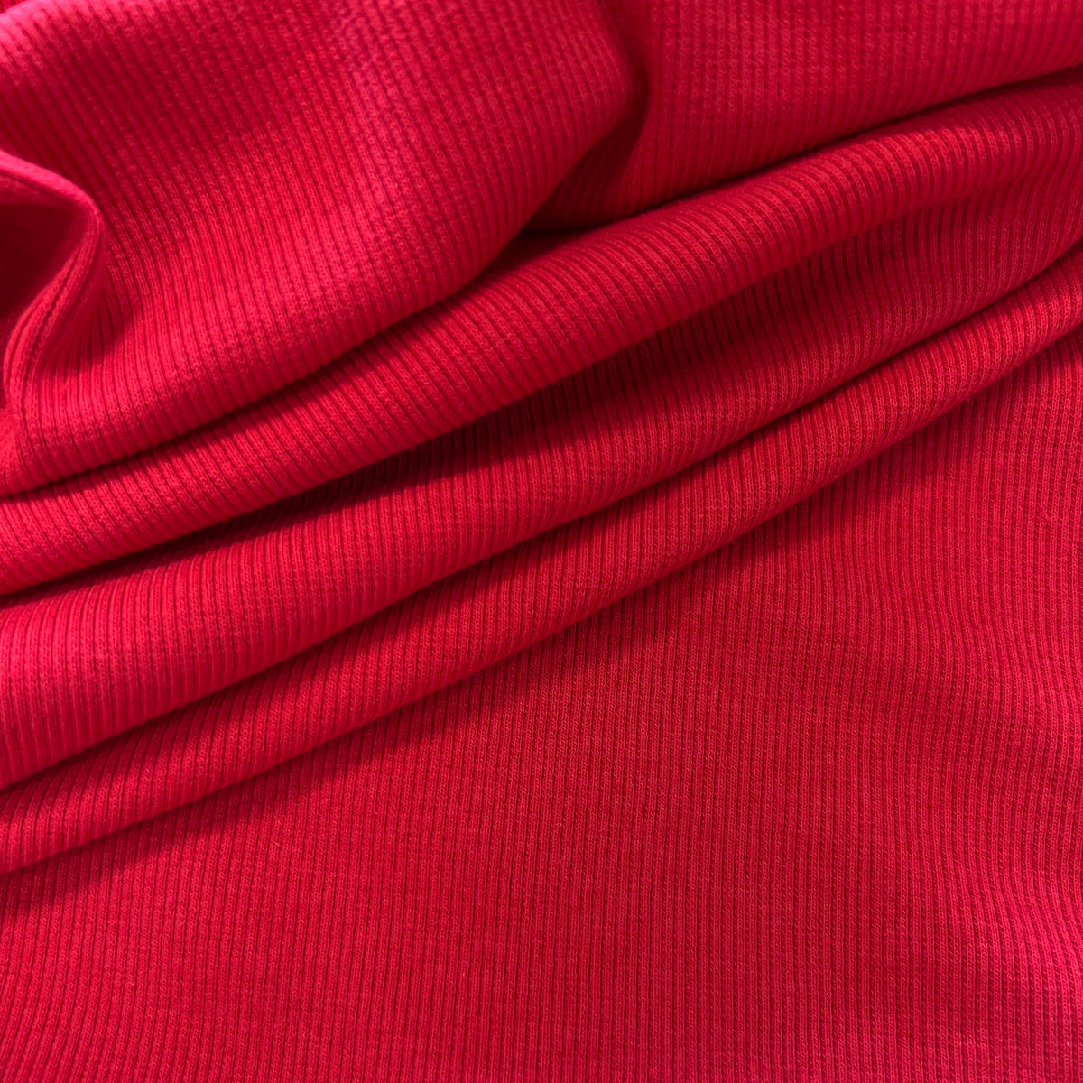 Cotton Elastane 2x2 Ribbing - Red – Fabric Box