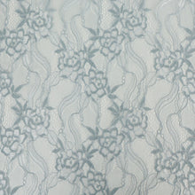 Load image into Gallery viewer, Cotton Nylon Floral Lace Deadstock – Aquila Blue
