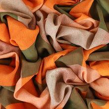 Load image into Gallery viewer, Sweet Cheeks Cotton Rayon Print Deadstock - Orange &amp; Leaf
