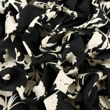 Load image into Gallery viewer, Cotton Print - Corsage Black &amp; Ivory
