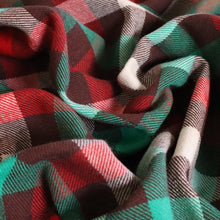 Load image into Gallery viewer, Brushed Plaid Cotton Deadstock - Red, Green and Choc
