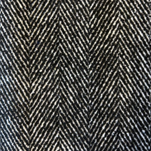 Load image into Gallery viewer, Chevron Stripe Wool Blend Deadstock - Black
