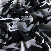 Load image into Gallery viewer, Cotton Camo T-Shirting Single Jersey - Black White
