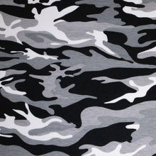 Load image into Gallery viewer, Cotton Camo T-Shirting Single Jersey - Black White
