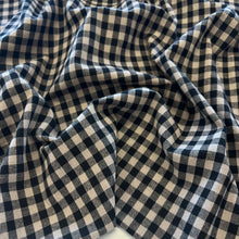 Load image into Gallery viewer, Classic Yarn Dyed Gingham Cotton - Black

