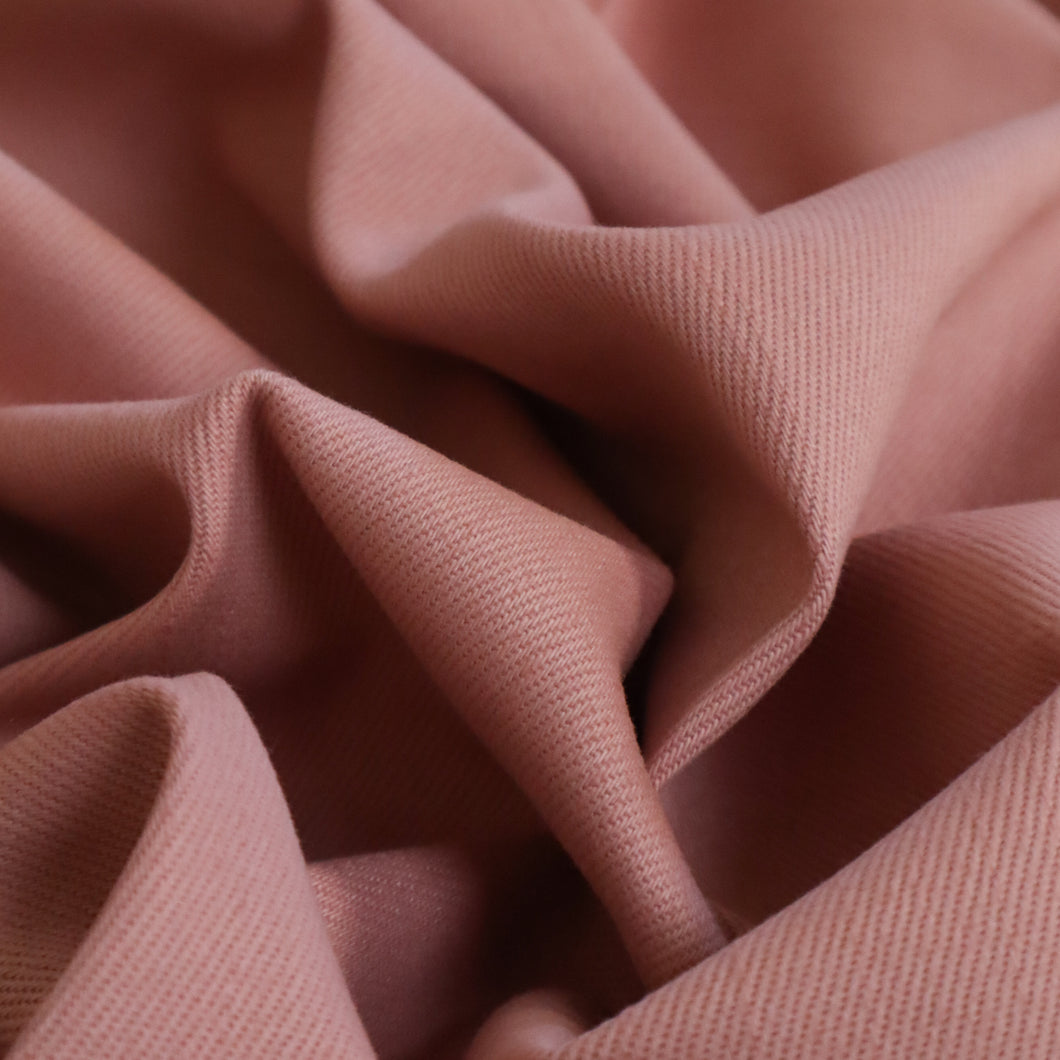 Coloured Stretch Denim - Dusky