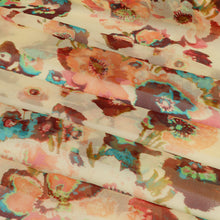 Load image into Gallery viewer, Coney Silk Yoryu Print Designer End – Abstract Floral
