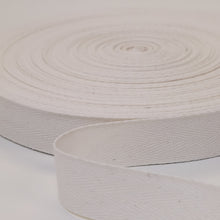 Load image into Gallery viewer, Cotton 25mm Twill Tape  - Natural
