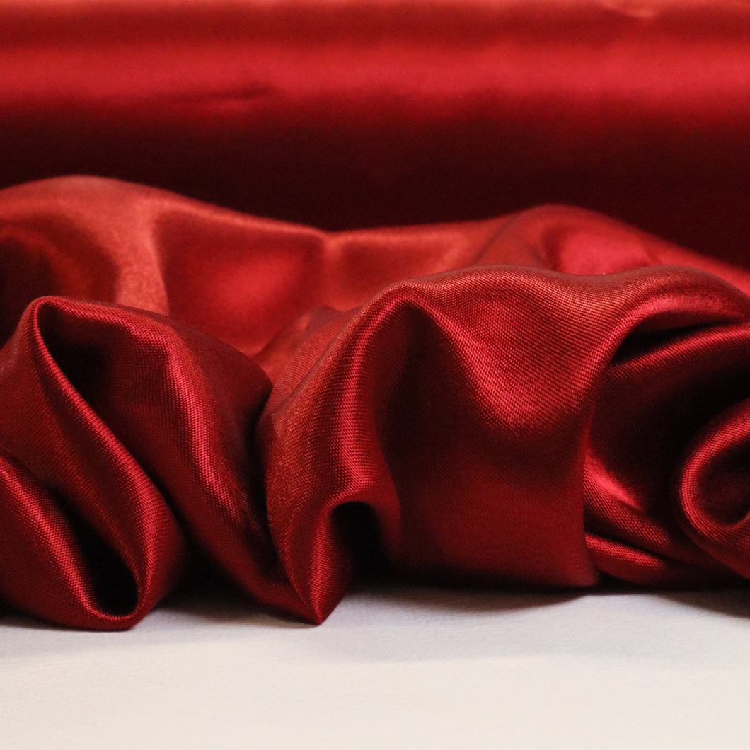 Crepe Back Satin - Red