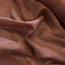 Load image into Gallery viewer, Washed Linen Crinkle Gauze - Rust
