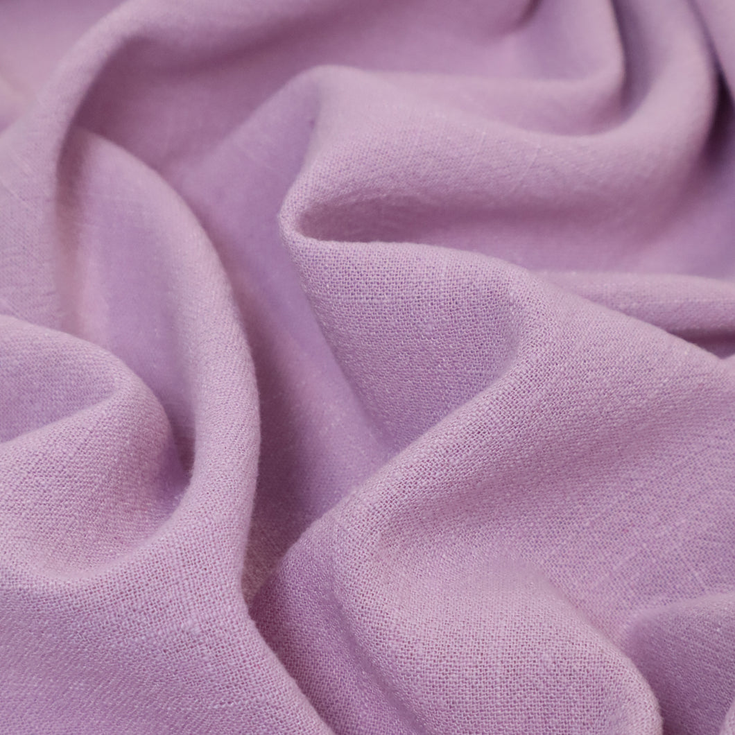 Crosshatch Viscose Linen - Lilac