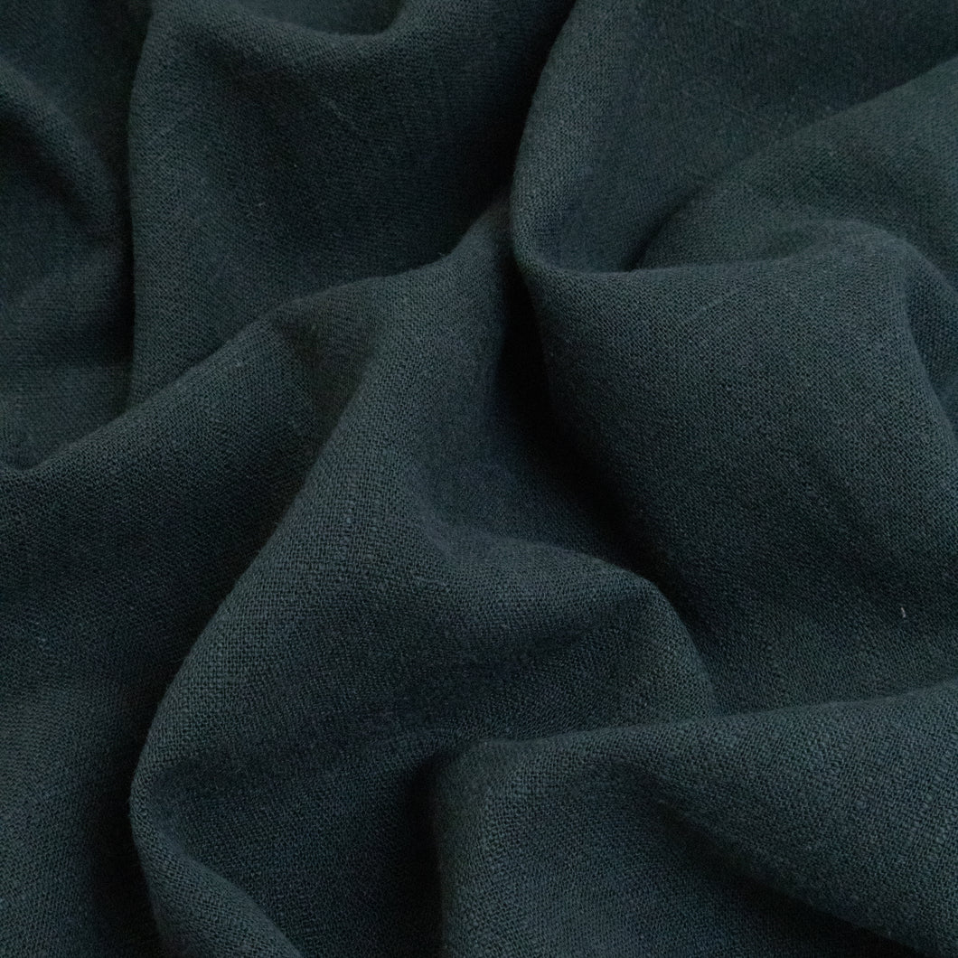 Crosshatch Viscose Linen - Marine