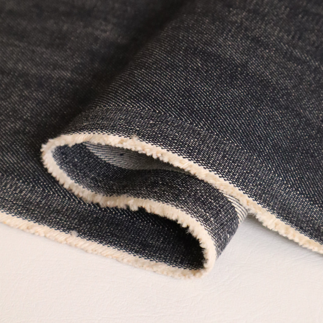 Deadstock 98% Cotton 2% Lycra Denim 12oz - Asher Indigo