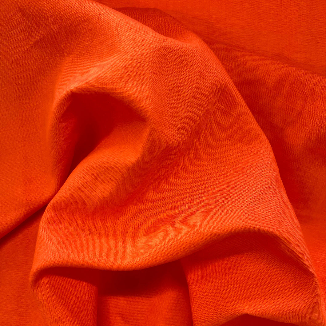Washed Linen Cotton - Tangerine
