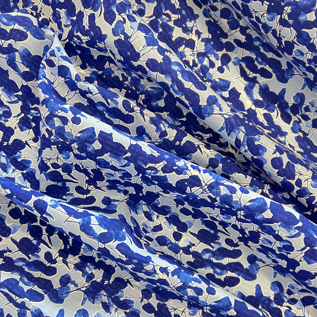 Floral Reef Cotton Print - Blue