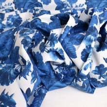 Load image into Gallery viewer, Floral Printed Cotton Poplin Designer End - Bobbi Blue
