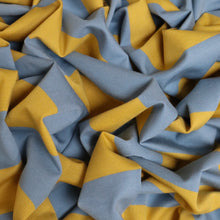 Load image into Gallery viewer, Fresno Cotton Spandex Striped Knit Deadstock - Sky &amp; Marigold
