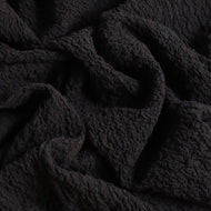 Crinkle Stretch Cotton - Black