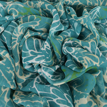 Load image into Gallery viewer, Silk Printed Chiffon Deadstock - Green Day
