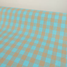 Load image into Gallery viewer, Yarn Dyed Washed Cotton Gingham - Aqua
