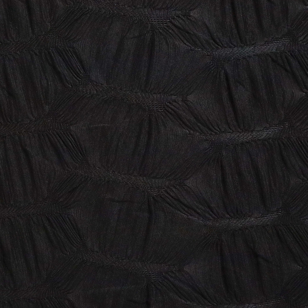 Smocked Knit Deadstock - Black