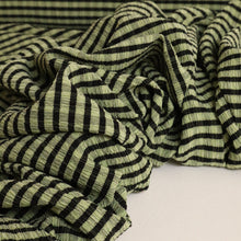 Load image into Gallery viewer, Crinkle Gingham Stretch Deadstock - Mint Green
