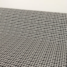 Load image into Gallery viewer, Italian Midweight Stretch Viscose Blend Check - Black &amp; White
