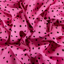 Load image into Gallery viewer, Lightweight Silk Cotton Print Deadstock - Spotty Pink
