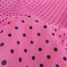 Load image into Gallery viewer, Lightweight Silk Cotton Print Deadstock - Spotty Pink
