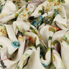 Load image into Gallery viewer, Lightweight Silk Linen Slub Print Deadstock - Callanthe
