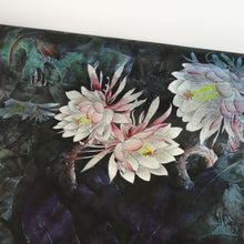 Load image into Gallery viewer, Lightweight Silk Linen Slub Print Deadstock - Enchanted Lily

