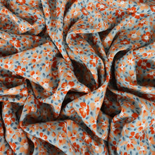 Load image into Gallery viewer, Rayon Challis Print Deadstock - Blue Jewel
