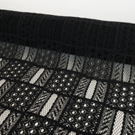 Cotton Nylon Lace Deadstock - Sam Patch Black