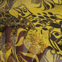 Load image into Gallery viewer, Printed Mesh Deadstock - Chartreuse Abstract
