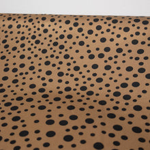 Load image into Gallery viewer, Spot Printed Satin Deadstock - Bronze &amp; Black
