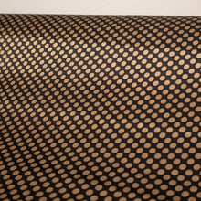 Load image into Gallery viewer, Polka Dot Printed Satin Deadstock - Choc &amp; Tan
