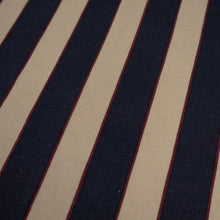 Load image into Gallery viewer, Cotton Preppy Stripe Print Deadstock - Beige, Navy &amp; Wine
