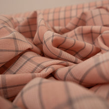Load image into Gallery viewer, Cotton Lawn Check Deadstock - Pink &amp; Grey
