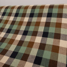 Load image into Gallery viewer, Yarn Dyed Cotton Plaid Deadstock - Sage, Brown &amp; Navy
