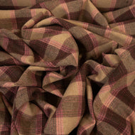 Brushed Cotton Plaid Deadstock 155gsm - Neapolitan