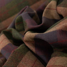 Load image into Gallery viewer, Brushed Cotton Plaid Deadstock - Raisin, Biscuit &amp; Khaki
