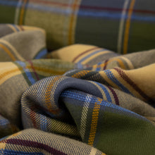 Load image into Gallery viewer, Brushed Cotton Plaid Deadstock - Lemon, Moss &amp; Blue
