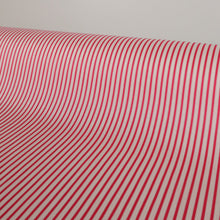 Load image into Gallery viewer, Cotton Jacquard Mini Candy Stripe Shirting Deadstock - Deep Pink &amp; White
