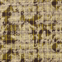 Load image into Gallery viewer, Bleach Effect Cotton Plaid Check - Nightshade Mustard
