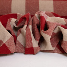 Load image into Gallery viewer, Big Scale Yarn Dyed Gingham Cotton - Red
