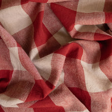 Load image into Gallery viewer, Big Scale Yarn Dyed Gingham Cotton - Red
