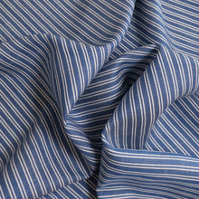 Load image into Gallery viewer, Lexington 100% Linen Pre-Washed - Cornflower with White Double Stripe
