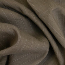 Load image into Gallery viewer, Linen Viscose Stretch Stripe Deadstock - Moss
