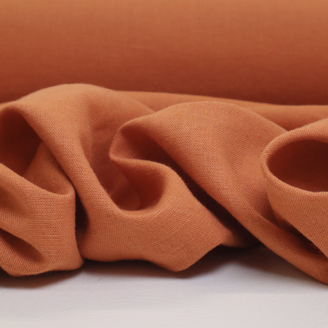 Washed Linen Cotton - Terracotta